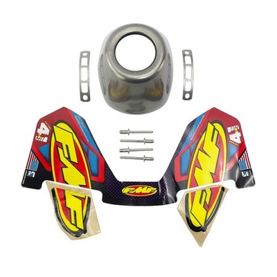 FMF FACTORY 4.1 RCT SS ENDKAPPE, FMF 040641 ERSATZTEILE blau