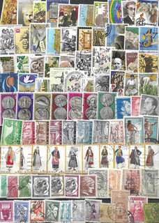 TIMBRES GRECE 90 timbres differents LOT