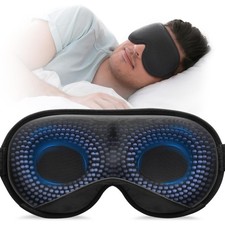 Weighted Sleep Mask, Women Men 3D Blocking Lights Sleeping Mask 4.2oz/120g ,