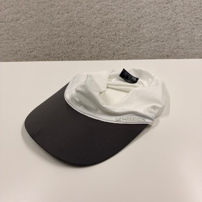 Mission Visor Womens ISFA Stretch Sun Running Black White Tennis Golf White