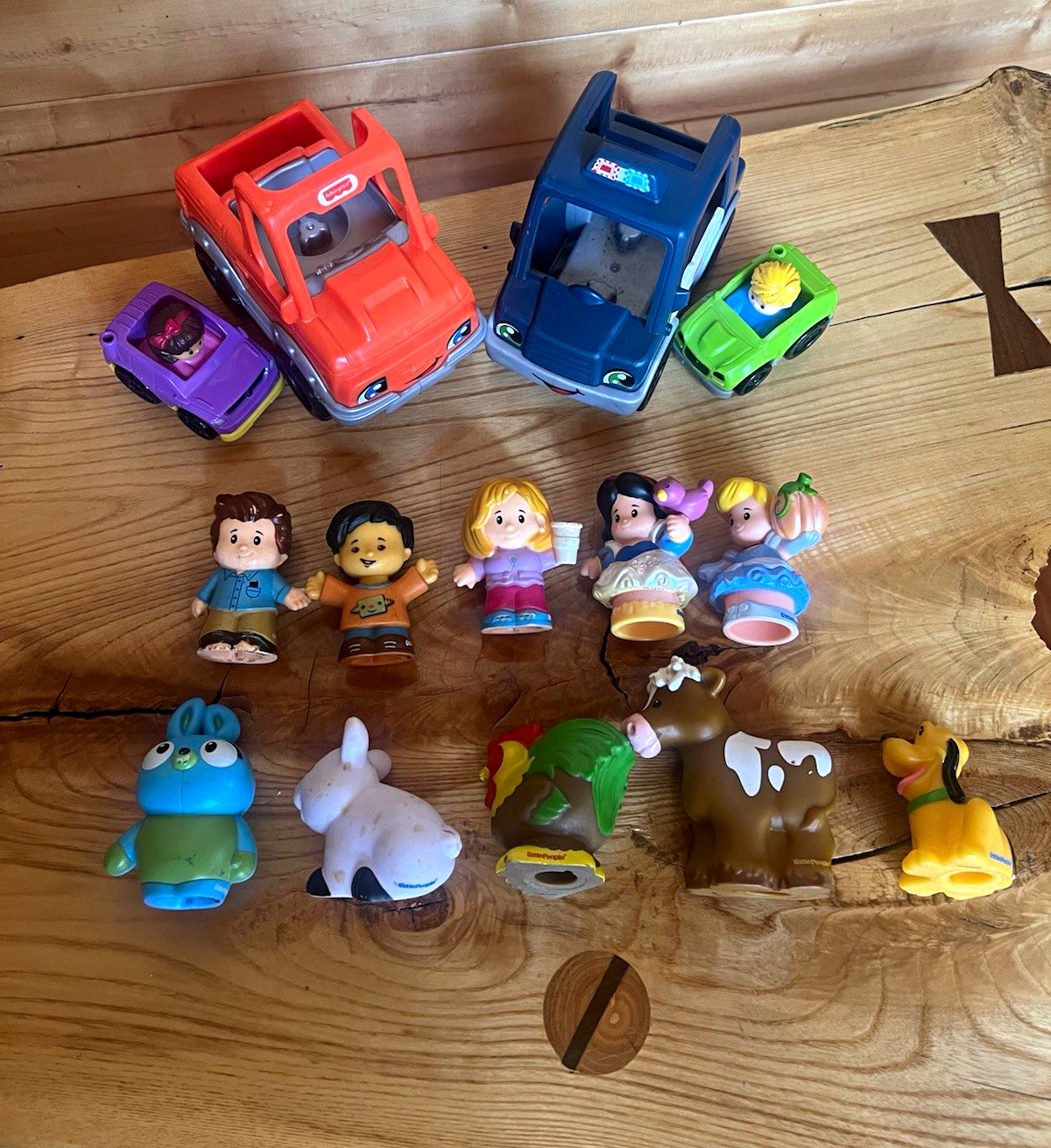 Fisher-Price Little People Mixed Lot Figures, Disney Princesses, Animals, & Cars