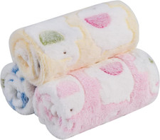 Dog Blankets Washable, Fluffy Cats Puppy Blankets Small, 3Pack Warm and Soft Pet