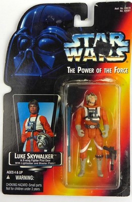 Star Wars (US) Figur NEU --  LUKE SKYWALKER as X-WING PILOT -- POTF rot - MOC