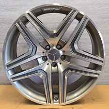 2013-2016 21" MERCEDES BENZ GL63 21x10 AMG WHEEL RIM GRAY MACHINED 14 15  #4462