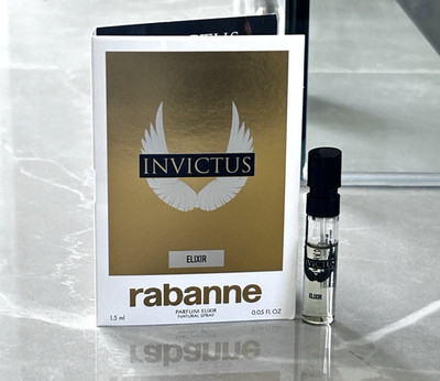 Paco Rabanne Invictus Parfum ELIXIR for men 0.05 Fl.Oz/ 1.5ml sample spray NEW