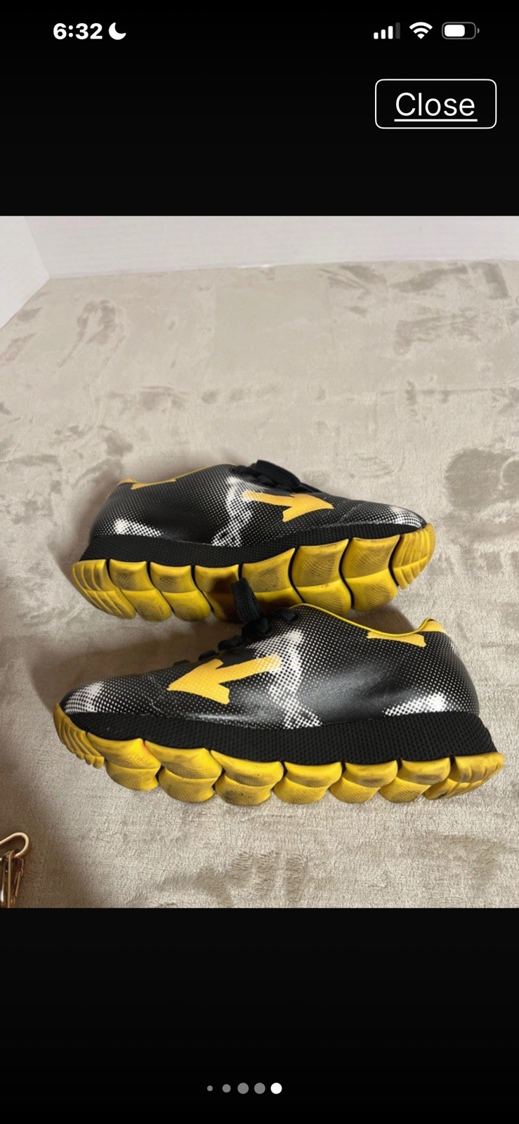 PRADA Runway Bunny Arrow Leather Sneakers Limited Edition Size 7.5 thumbnail 13