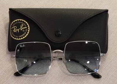 Ray-Ban RB1971 SQUARE SILVER EVOLVE CHANEGABLE Gradient Lens Sunglasses 9149/AD