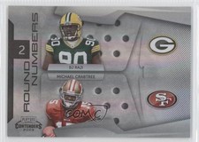 2009 Playoff Contenders Round Numbers Black 12/50 Michael Crabtree BJ Raji 0a1