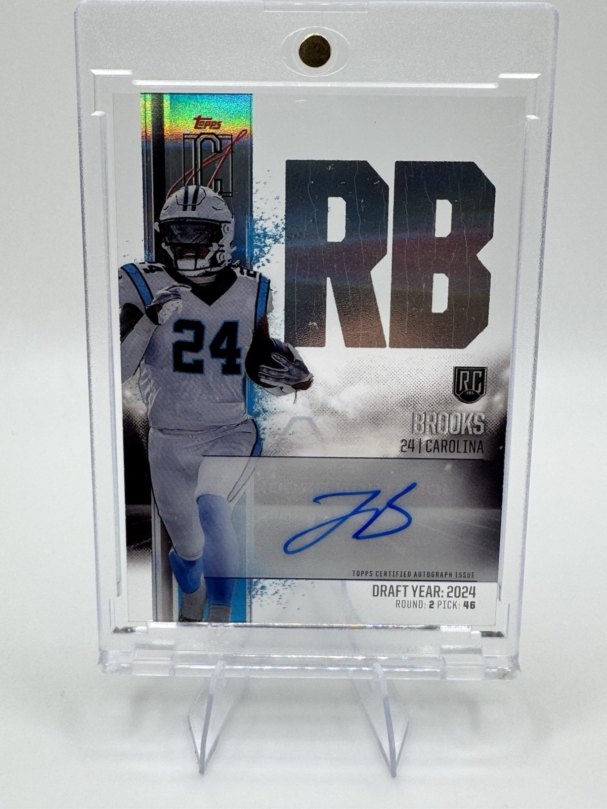 Jonathon Brooks Topps Signature Class Rookie Class Crystal Clear Autographs #RCCJB Base