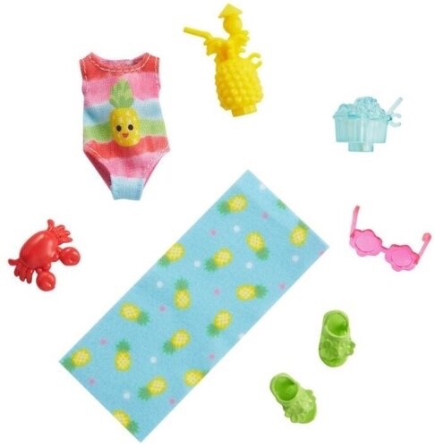 New Mattel Barbie - Barbie Family Chelsea Beach Accessory Pack Toy Gift HHM58