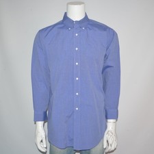 Mint BROOKS BROTHERS Traditional Fit 100 Cotton Blue Dress Shirt 17 - 33