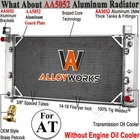 34"W 3 Row Radiator For 1999-2013 Chevy Silverado 1500 Tahoe Suburban GMC Yukon