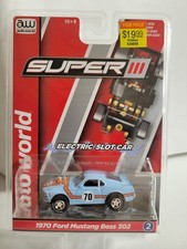 Auto World 1970 Ford Mustang Boss 302 HO Scale Slot Car SC383