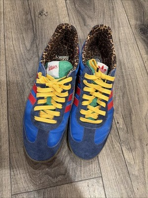 adidas Politics x Samba Consortium Cup Sneakers Size 13 Cougar Blue Red Yellow