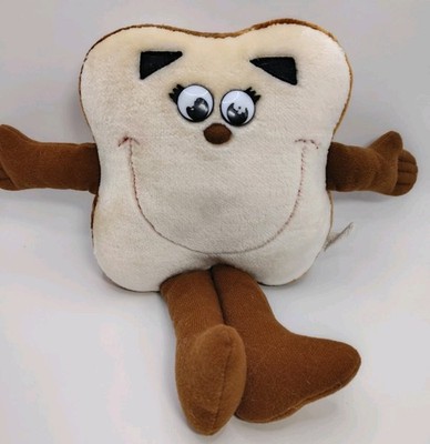 Vintage Food Groupie Slice Of Bread Plushie Plush Vtg Stuffed Foodie 