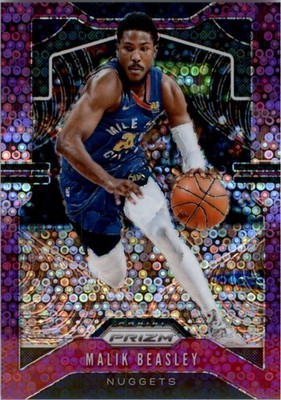 2019-20 Panini Prizm Prizms Fast Break Purple #86 Malik Beasley /75 - BSK