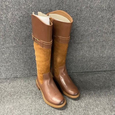 CLARKS Maye Carly Knee High Boots Women's Size 5.5 Tan 79645