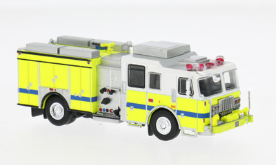 PCX87  2013 SEAGRAVE ATTACKER  FIRE TRUCK  YELLOW / WHITE   HO  1/87  PLASTIC