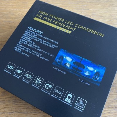 H7 High Power LED Headlight Conversion Kit 6000-6500k 100w NEW