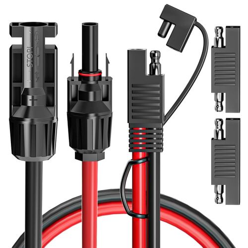 Solar Panel Connectors to SAE Adapter Cable 10AWG Solar to SAE PV Extension Wire - Picture 9 of 12