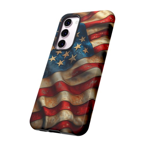 Phone Ink Case for iPhone / Galaxy / Pixel – USA American Flag Rustic America - Picture 231 of 257