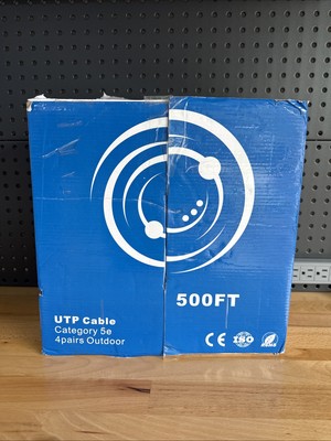 VIVO 500ft bulk Cat5e LAN Ethernet Cable UTP Cat-5e Waterproof Outdoor Burial