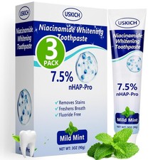 Nano Hydroxyapatite Toothpaste 3 Pack Whitening Fresh Breath Sensitive Teeth
