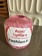 Aunt Lydia's Fashion Crochet Thread Size 3 Warm Rose