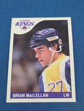 1985-86 O-Pee-Chee #204 Brian MacLellan Los Angeles Kings HOCKEY Card 2K