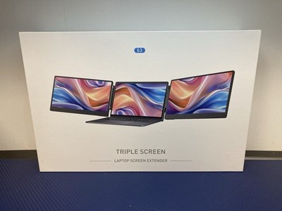 S3 Laptop Screen Extender 14'' Display 1080P IPS Triple Screen Plug & Play