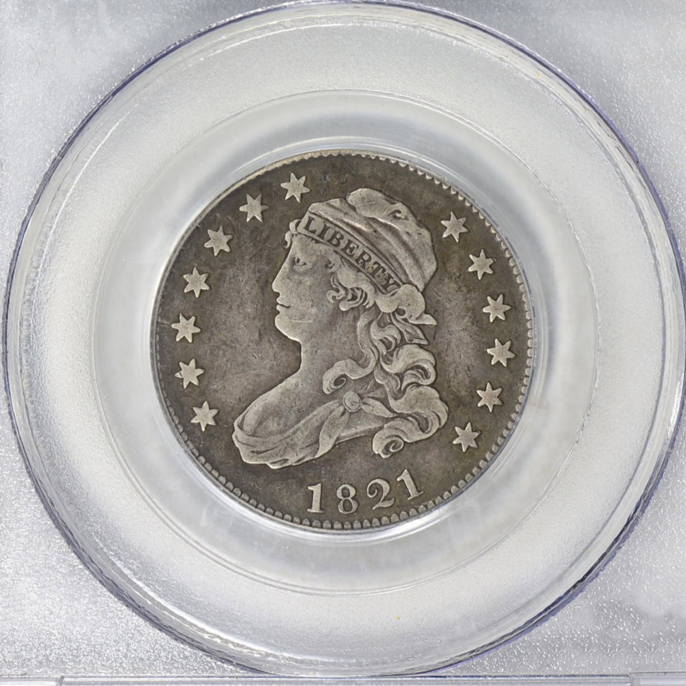 1821 Capped Bust Quarter Dollar 25C-Early US Coin VF Detail