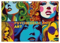"Calendar 2027 · UK Version · Psychedelic Art (Wall Calendar 2027 12\" × 8\" Landsc"