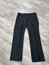 Vintage 517 Levi  s Dacron Polyester Pants Charcoal Gold Tab Mens 40x32 USA