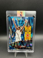 Caleb Wilson BOWMAN CHROME BLUE REFRACTOR INVESTMENT DRAFT ROOKIE CARD. rookie card picture