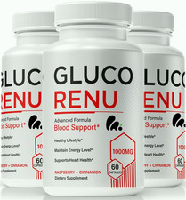 Gluco Renu Blood Sugar Balance Support, Advanced Blood Health Capsules - 3 Pack