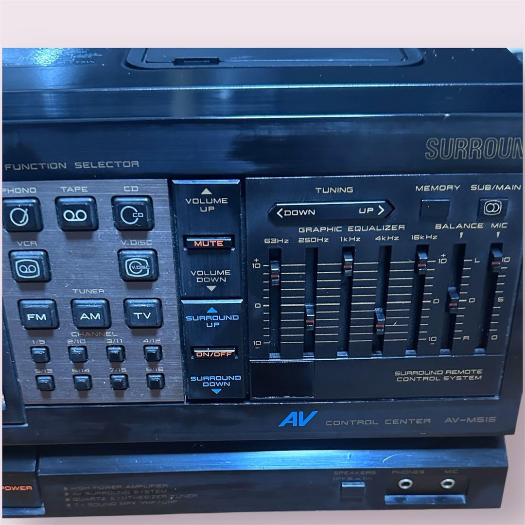 AKAI AV-M515 Amplifier HK-M313 Double Cassette Deck Vintage