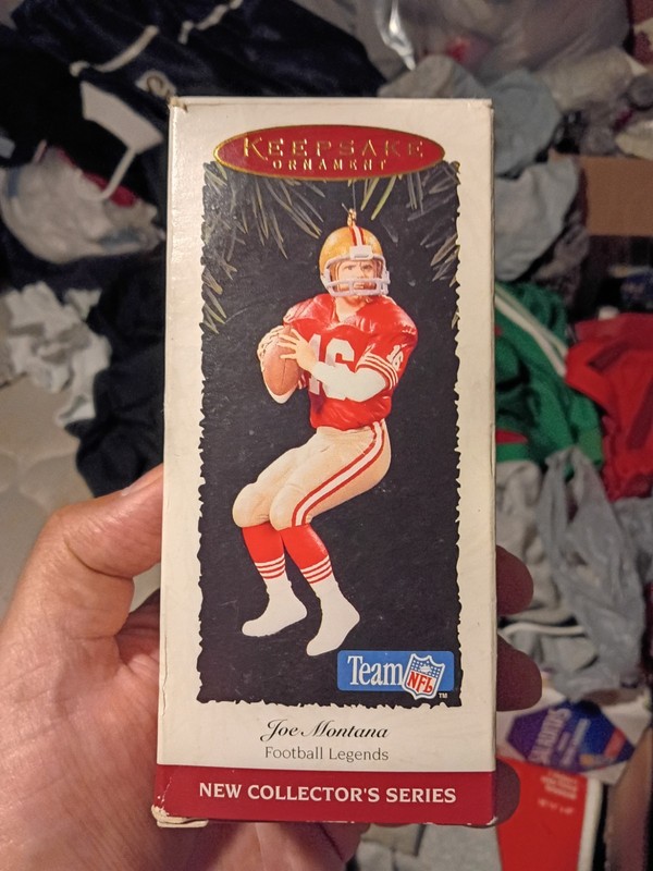 Joe Montana San Francisco 49erss  Hallmark Keepsake Ornament Figure