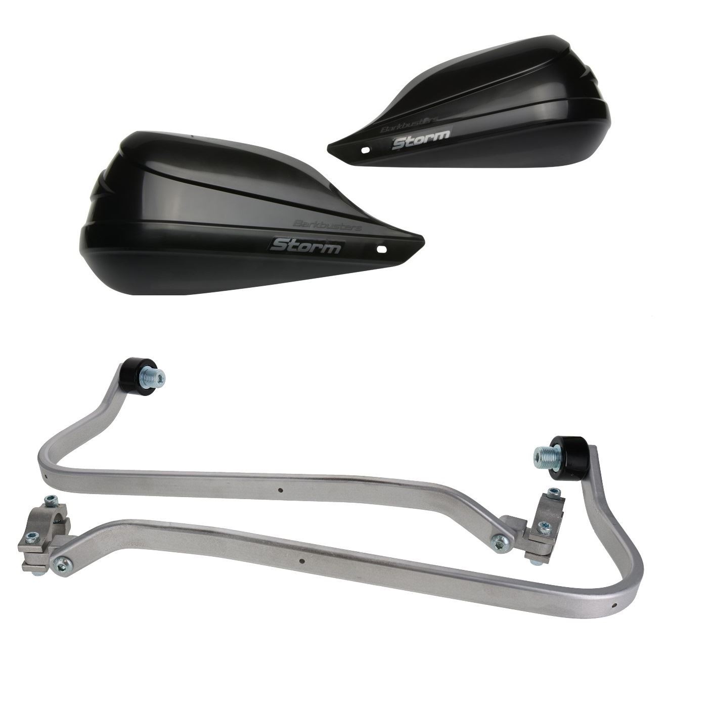 BarkBusters Storm Black Handguard & Fit Kit MOTO GUZZI V85TT 2019 - 2023