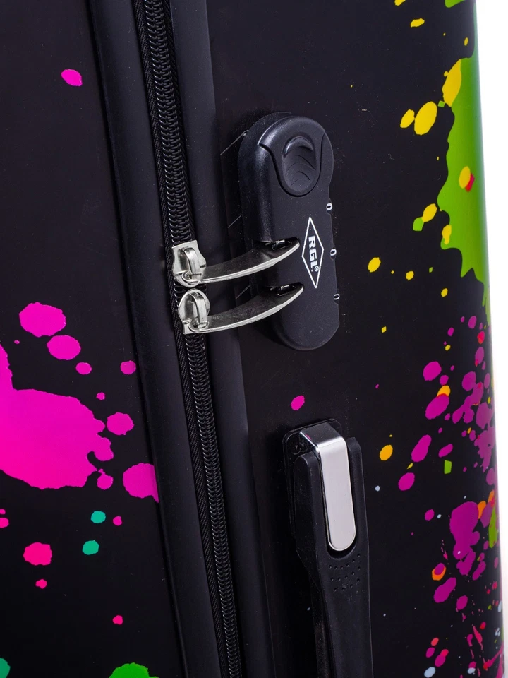 RGL 5188 Koffer L XL XXL Hartschale Reisekoffer Trolley 4 Rollen mit Schloss - Bild 3 von 4