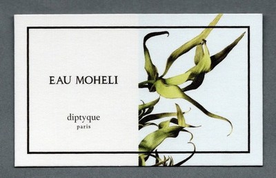 Werbekarte - Advertising Card - Eau Moheli de Diptyque