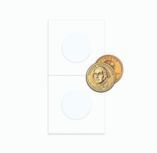 NEW (25 pk) BCW Coin Paper Flip- Small Dollar