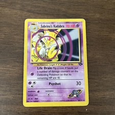 Pokemon Gym Challenge Sabrina's Kadabra 58/132 Unlimited on eBay