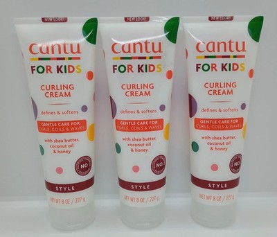BL Cantu Care For Kids Curling Cream, Defines & Softens,  8oz  L,ot of 3