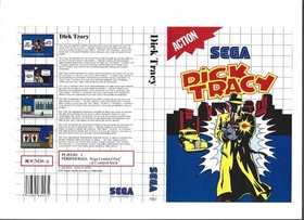 Sega Master System   DICK TRACY     w/Cartridge & Box (CB)