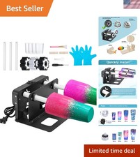 Elegant Cup Turner Tumbler Spinner with Silent Operation  Adjustable Foam Sizes