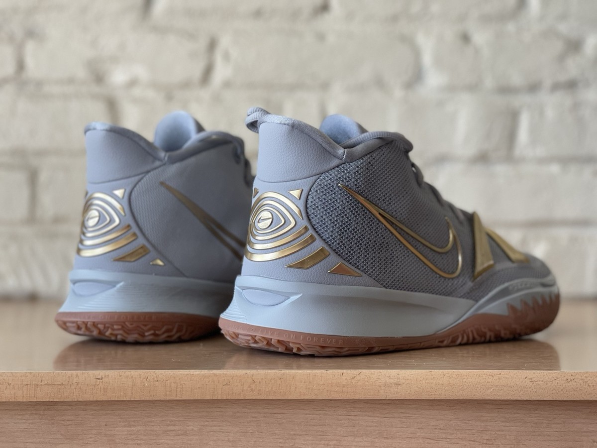 Nike By You Kyrie 7 Gray Gold Gum 1 Of 1 Men Sz 13.5 Basketball