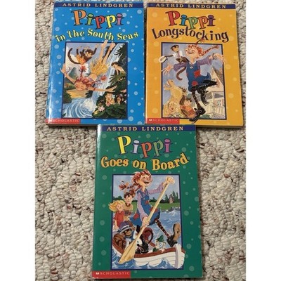 Pippi Longstocking Series 3 Books Set - Pippi Longstocking, Pippi in the Sou...