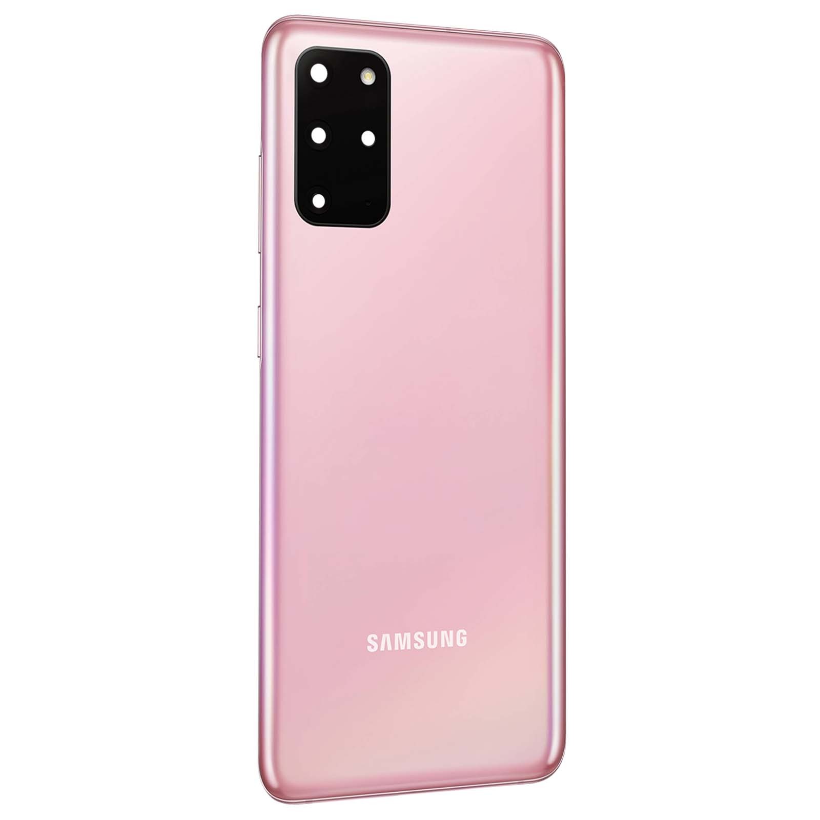 Vitre arrière rose Galaxy S20 Plus pour remplacer un dos fissuré ou cassé proprement
