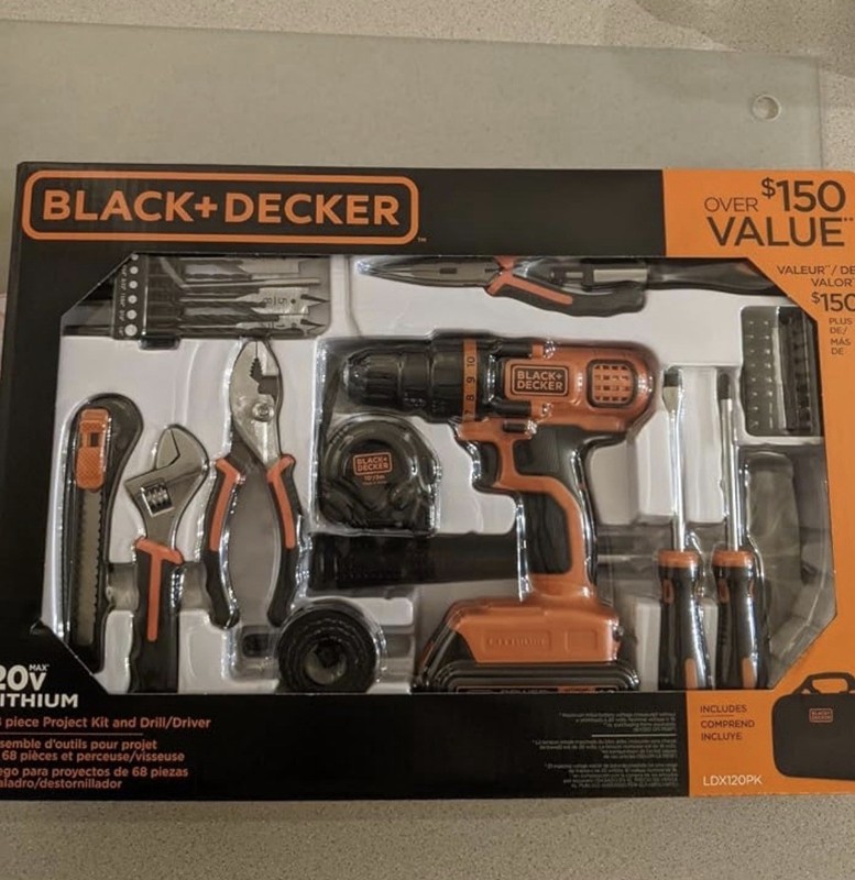 BLACK+DECKER 20V MAX Li-Ion Cordless Drill/Driver Kit w/ Battery LDX120PK