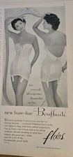 1956  Womens Flexees Bareback Bouffante Girdle bra vintage fashion ad